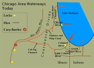 chicago water map